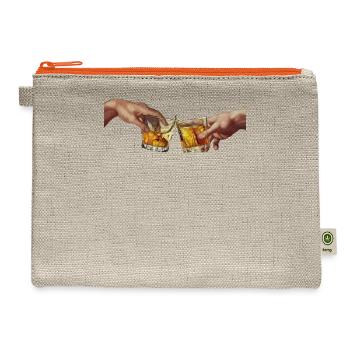 cheers TShirt - Hemp Carry All Pouch - natural/orange - Front
