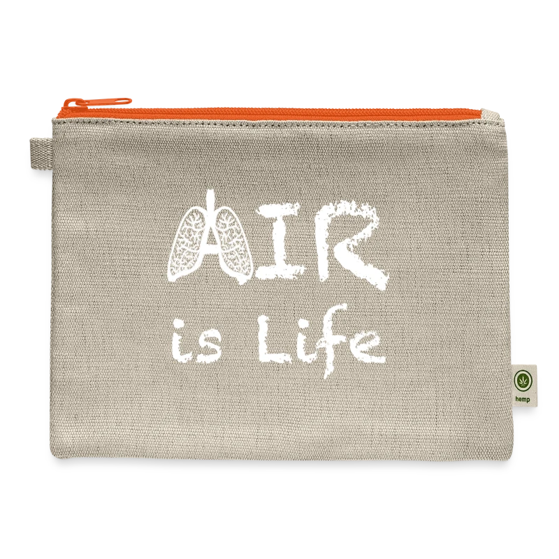 Air Is Life - Hemp Carry All Pouch