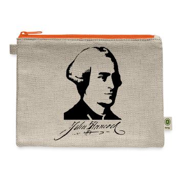 John Hancock - Hemp Carry All Pouch - natural/orange - Front