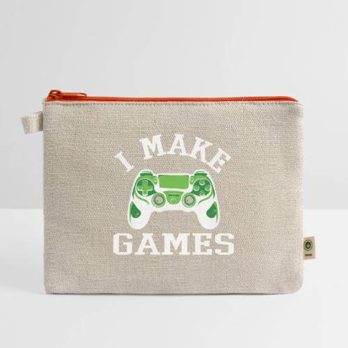 I Make Games - Game Dev - Hemp Carry All Pouch
