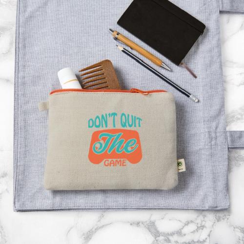 Don't Quit The Game! - Hemp Carry All Pouch