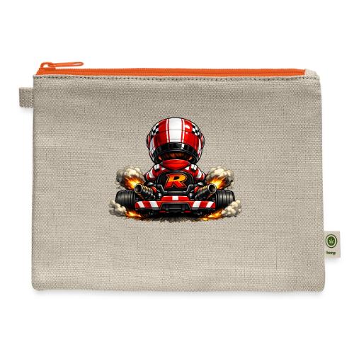 Carcadelogoracerback - Hemp Carry All Pouch