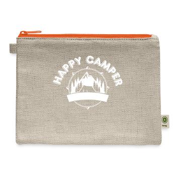 Happy Camper Soft-top Classic T-Shirt - Hemp Carry All Pouch - natural/orange - Front