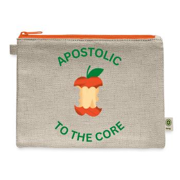 Apostolic 2 the core - Hemp Carry All Pouch - natural/orange - Front