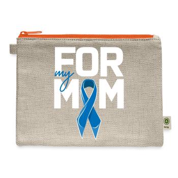 Colon Cancer Support - Hemp Carry All Pouch - natural/orange - Front