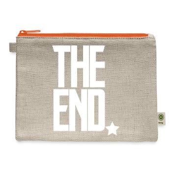 The End Game Screen - Hemp Carry All Pouch - natural/orange - Front