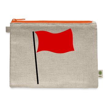 red flag - Hemp Carry All Pouch - natural/orange - Front