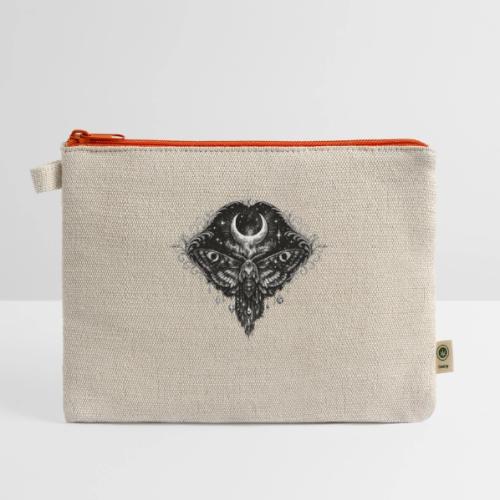 Crescent Moth - Hemp Carry All Pouch