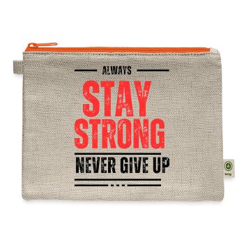 Fearless fashion - Hemp Carry All Pouch - natural/orange - Front