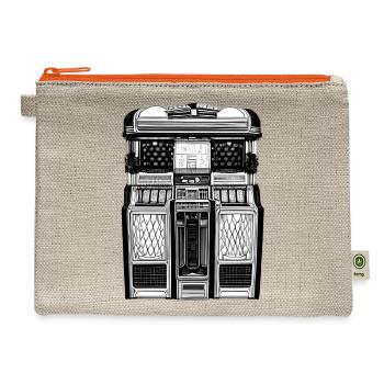 jukebox original - Hemp Carry All Pouch - natural/orange - Front