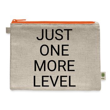 One More Level - Hemp Carry All Pouch - natural/orange - Front
