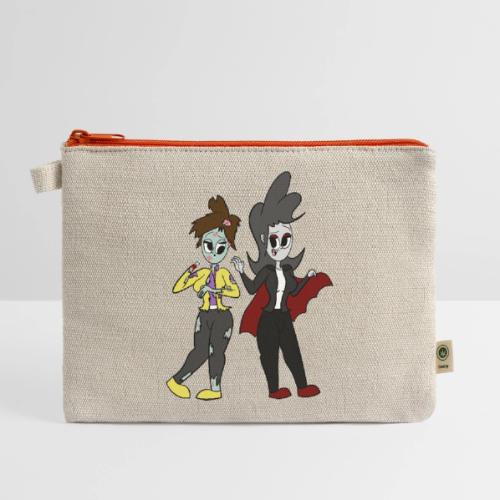 Vampire Coll and Zombie Dersy - Hemp Carry All Pouch