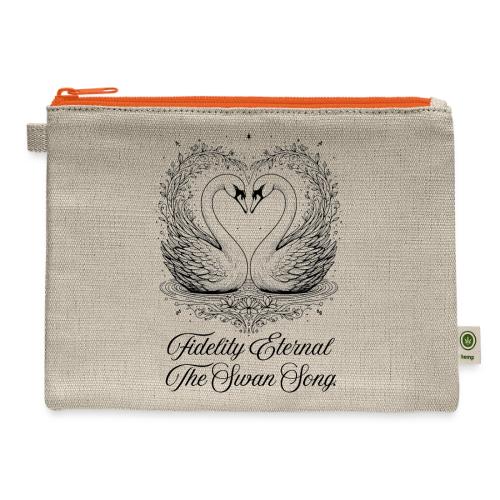 Poetic Swan T-Shirt - Hemp Carry All Pouch