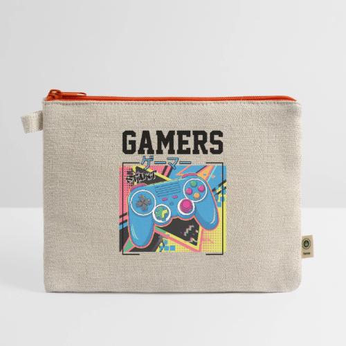 Gamers Start! Retro Japanese Vibe - Hemp Carry All Pouch