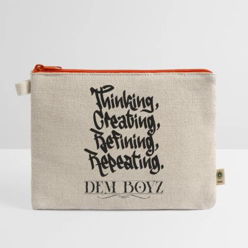 Thinking, Creating, Refining, Repeating - Hemp Carry All Pouch