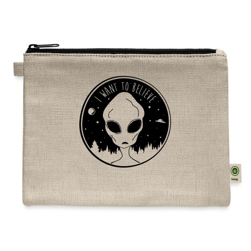 I Want To Believe - Hemp Carry All Pouch