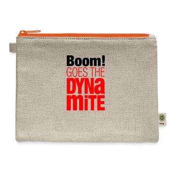 Boom! Goes the dynamite - Hemp Carry All Pouch - natural/orange - Front