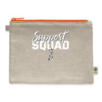 Carcinoid Cancer Support - Hemp Carry All Pouch - natural/orange - Front