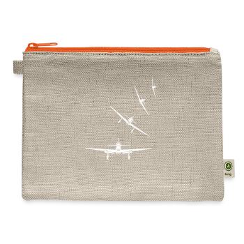 NORTH AMERICAN P 51 MUSTANG - Hemp Carry All Pouch - natural/orange - Front