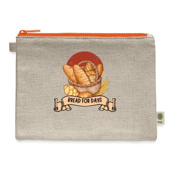 Bread for days - Hemp Carry All Pouch - natural/orange - Front