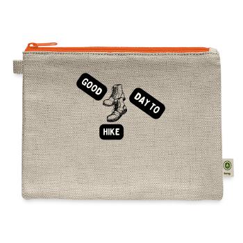 Good Day To Hike - Hemp Carry All Pouch - natural/orange - Front