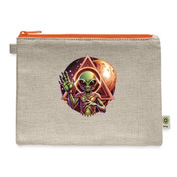 IlluminET7 - Hemp Carry All Pouch - natural/orange - Front