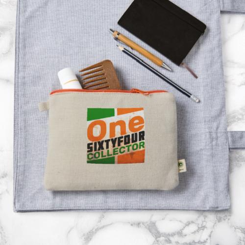 One Sixty Four -- vintage oil inspired design - Hemp Carry All Pouch