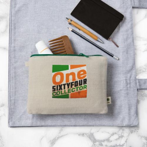 One Sixty Four -- vintage oil inspired design - Hemp Carry All Pouch