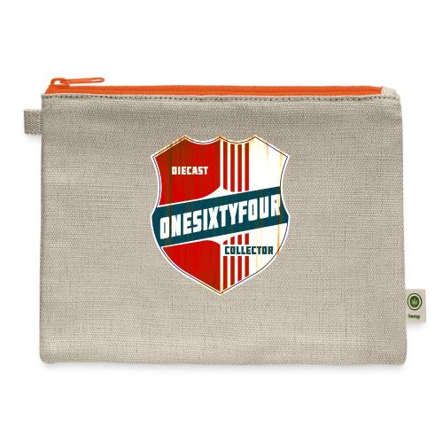 One Sixty Four -- vintage auto inspired design - Hemp Carry All Pouch