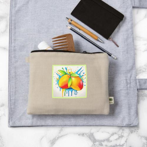 Mango Splash of Color - Hemp Carry All Pouch