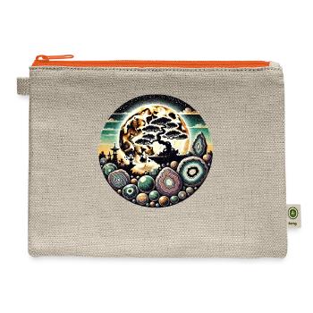 Bonsai - Hemp Carry All Pouch - natural/orange - Front