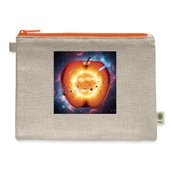 Cosmic Core Apple - Hemp Carry All Pouch - natural/orange - Front