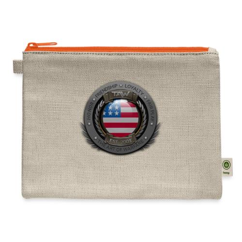 TAW SEAL flags USA - Hemp Carry All Pouch