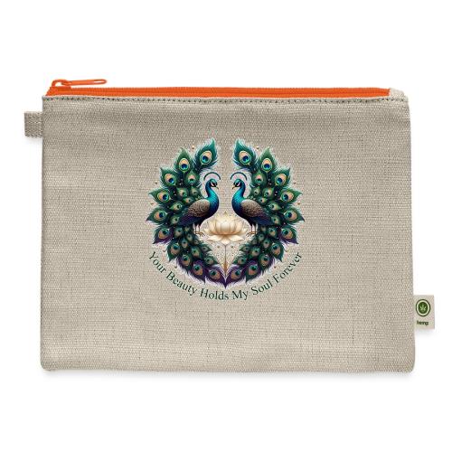 Your Beauty Holds My Soul Peacock Gifts T-Shirt - Hemp Carry All Pouch