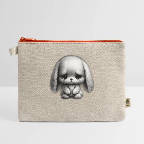Sad Puppy Meme with Puppy Standing - Hemp Carry All Pouch