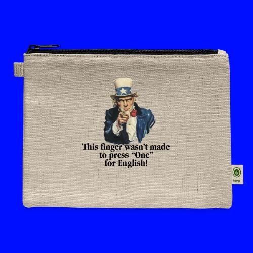 Uncle Sam - Finger - Hemp Carry All Pouch