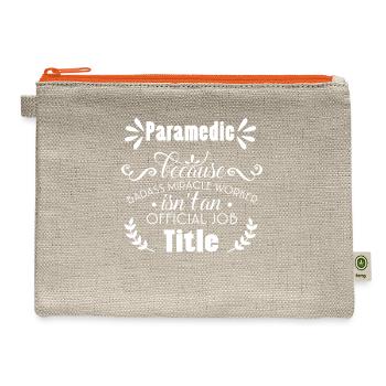Paramedic - Hemp Carry All Pouch - natural/orange - Front