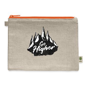 Go Higher - Hemp Carry All Pouch - natural/orange - Front