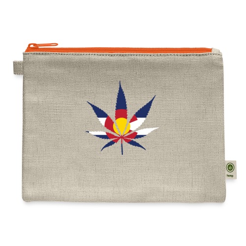 Colorado Pot Leaf Flag - Hemp Carry All Pouch