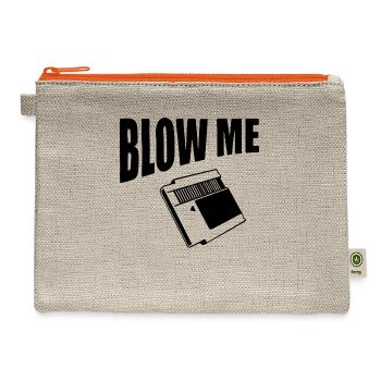 Blow Me Video Game - Hemp Carry All Pouch - natural/orange - Front