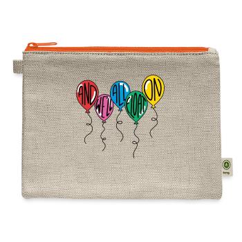 And Well All Float On funny - Hemp Carry All Pouch - natural/orange - Front