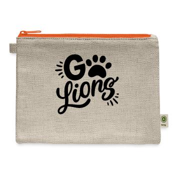Go Lions - Hemp Carry All Pouch - natural/orange - Front