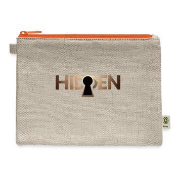 Hidden Depths | Inner Secrets - Hemp Carry All Pouch - natural/orange - Front