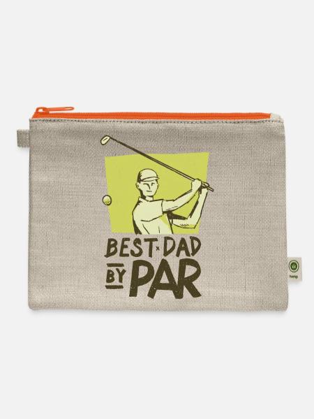 Best Dad Golf - Hemp Carry All Pouch - natural/orange