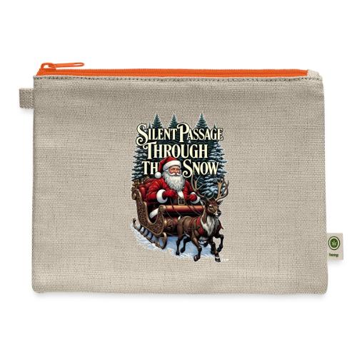Nostalgic Santa T-Shirt - Hemp Carry All Pouch