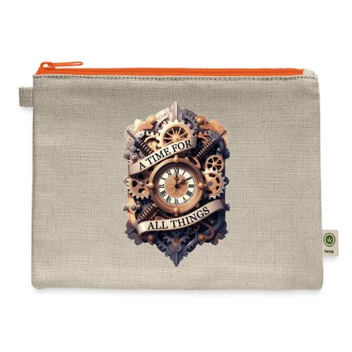 Ornate Clockwork T-Shirt - Hemp Carry All Pouch