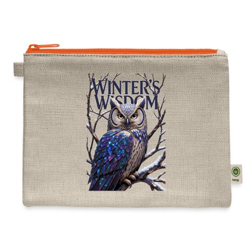 Crystalized Forest Owl T-Shirt - Hemp Carry All Pouch