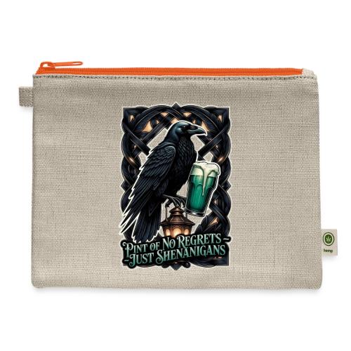 Sarcastic Raven Shenanigans Tee - Hemp Carry All Pouch