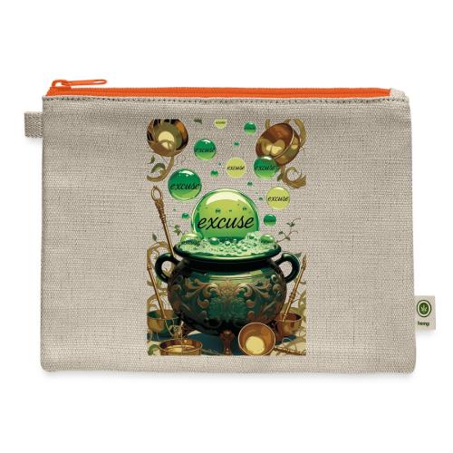 Emerald Excuses Cauldron Graphic Tee - Hemp Carry All Pouch