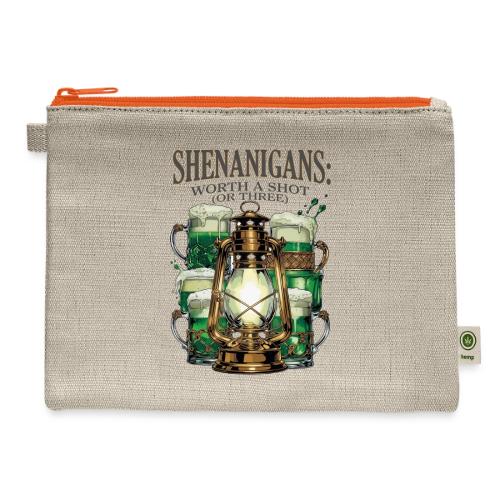 Worth a Shot Lantern Toast Graphic Tee - Hemp Carry All Pouch